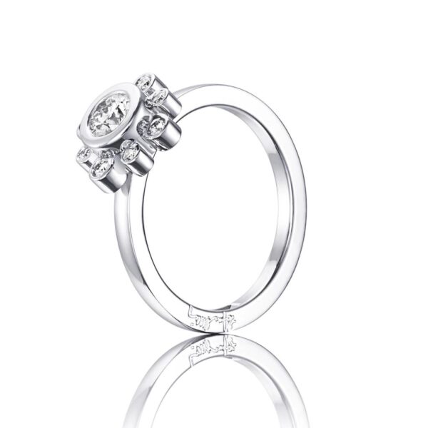 SWEET HEARTS CROWN RING 0.30 CT