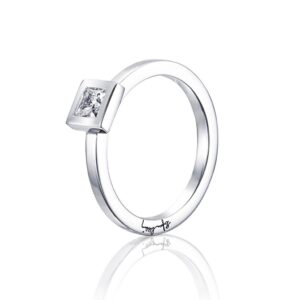 PRINCESS WEDDING THIN RING 0.30 CT