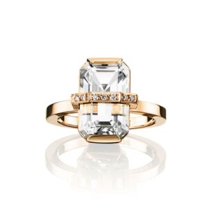 Little Bend Over Ring - Crystal Quartz