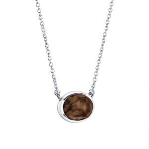 Love Bead Grande Necklace Smokey Quartz.