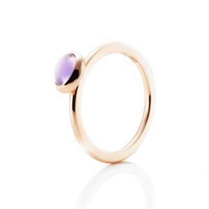 Love Bead Ring - Amethyst.