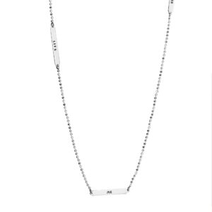 Power Plates Long Necklace.