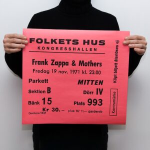 TICKET - Frank Zappa & Mothers